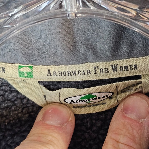 ArborWear Womens Gray 1/4 Zip Pullover Size M Polyester Fleece - Picture 9 of 11